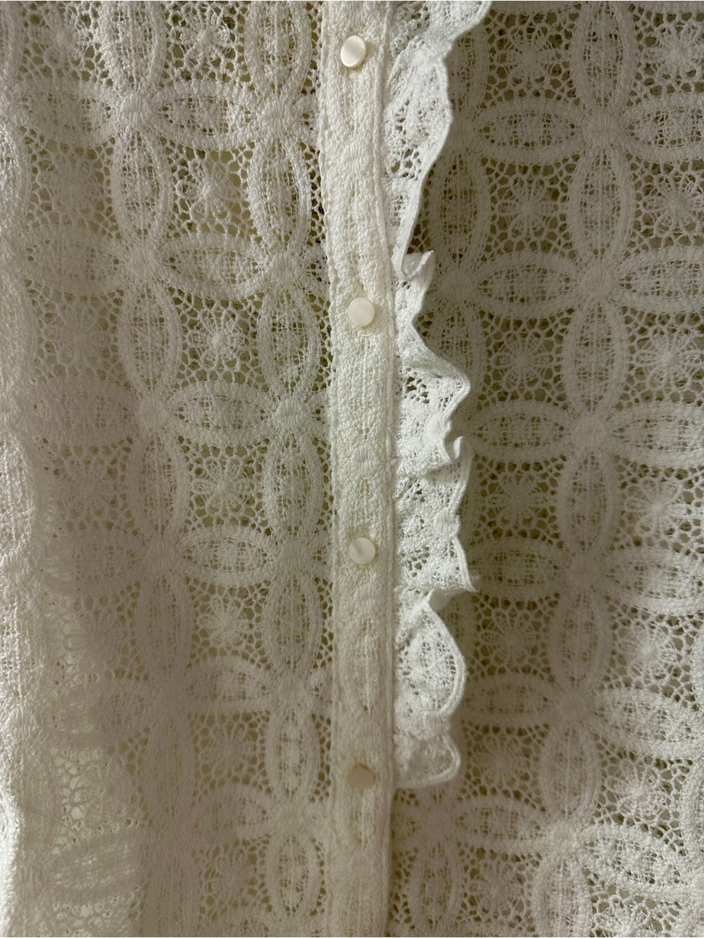 Sezane Chlo Shirt in Ecru size 40 - Picture 2 of 6